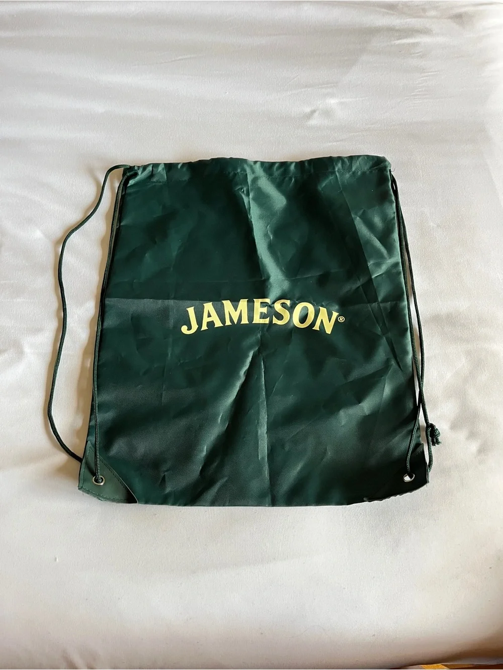 Jameson Dark Green Drawstring Bag Cinch Sack Gym Pouch 14